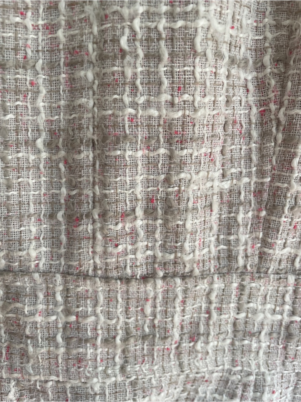 Banana Republic Women's Tweed V-Neck Sheath Dress in Beige with Pockets - Picture 3 of 7